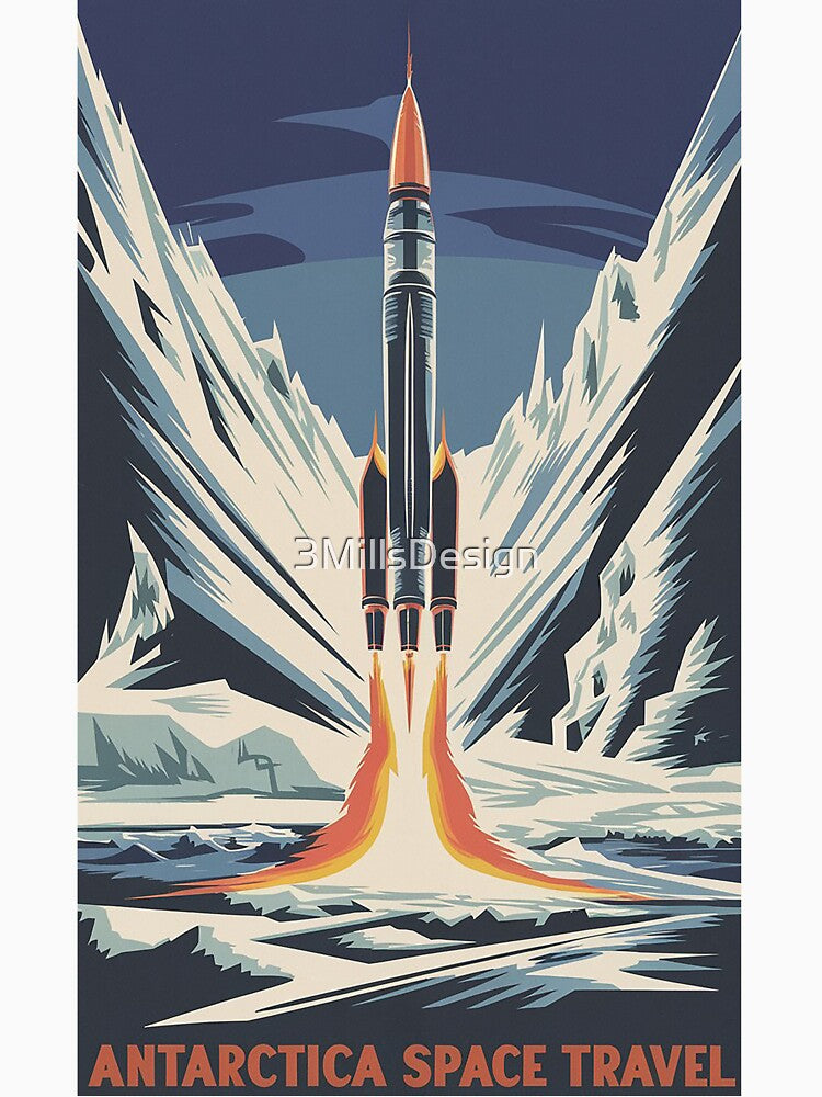 Retro Expedition: Antarctica Space Odyssey by 3MillsDesign