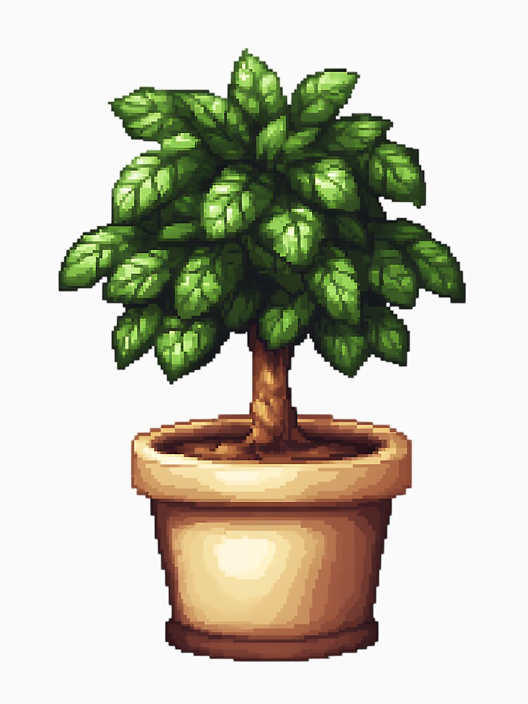 Pixel Art Potted Plant by bapupa