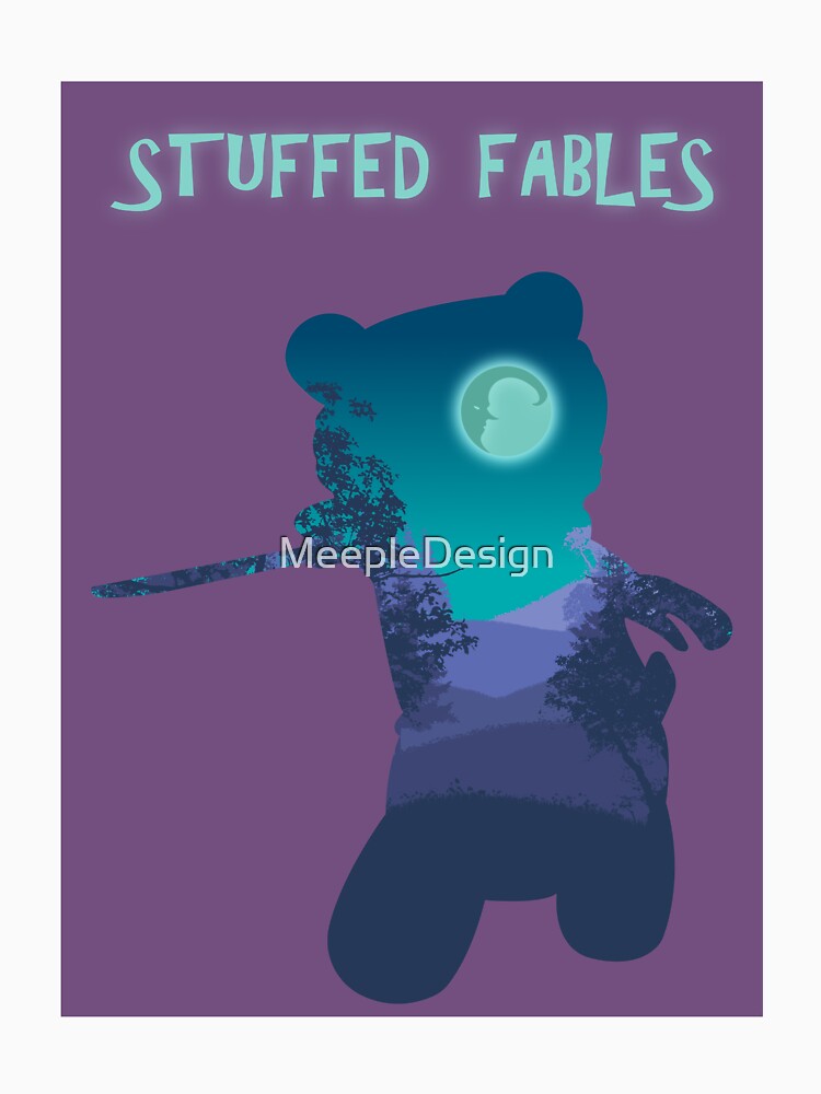 Stuffed Fables - Minimalist Silhouette Poster Style - Board Game Art by MeepleDesign