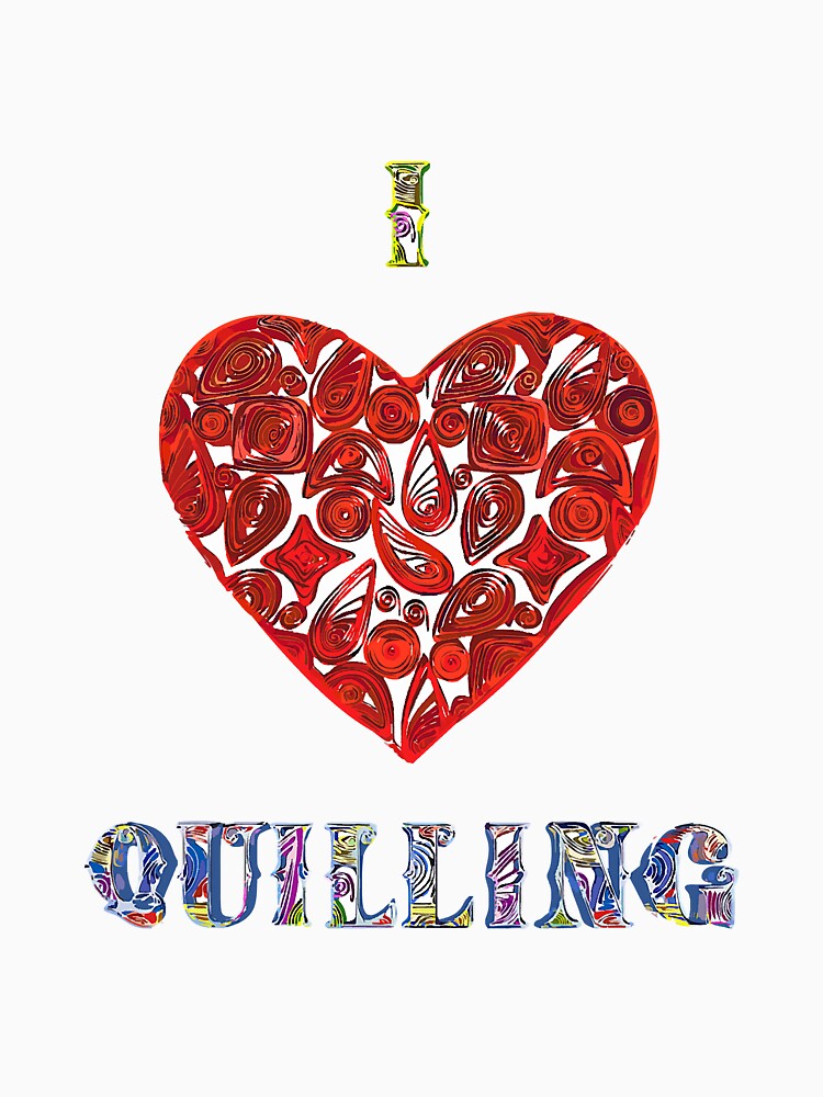 Quilling I Heart Quilling Paper by YesterDayCheck
