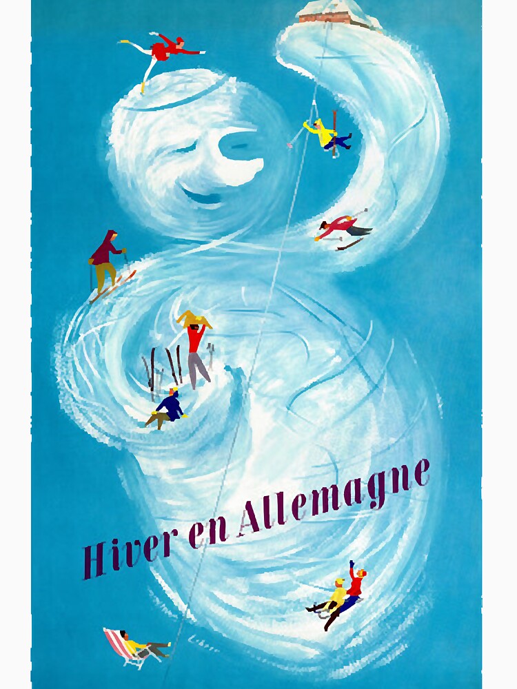 Vintage Travel Poster Germany Hiver en Allemagne by AlejandreEd