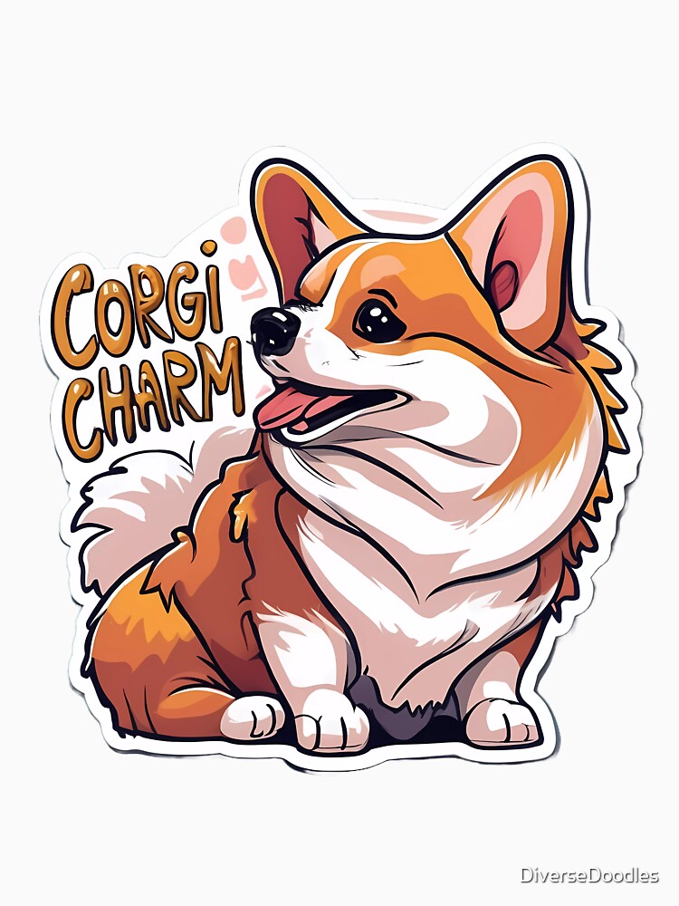 Corgi Charm by DiverseDoodles