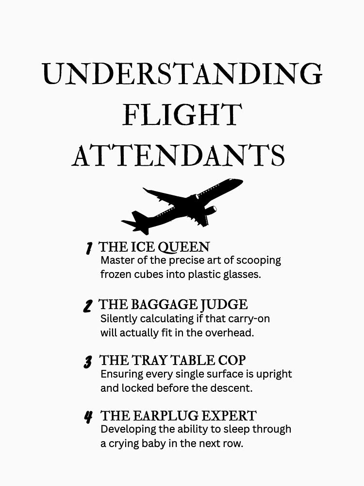 Flight Attendant Gift Idea Cabin Crew Humor by PsyFlow35