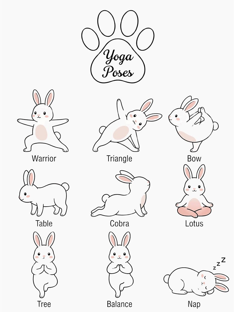 Cute Bunny Yoga Poses by Na-q-sh