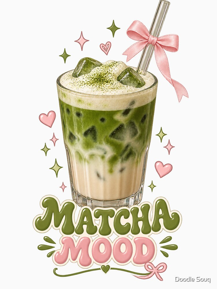 Matcha Mood Cute Aesthetic by Doodle Souq