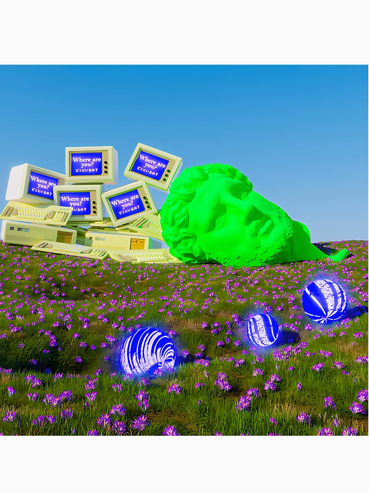 Eerie Liminal Space Green Hill Nostalgia by ugmrbhbm6