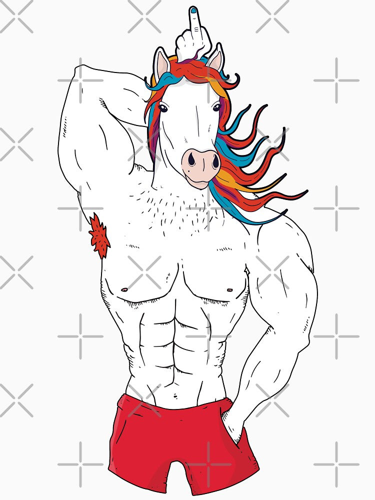 Bodybuilding Fitness Trainer Unicorn Fitness Motivation. by emphatic