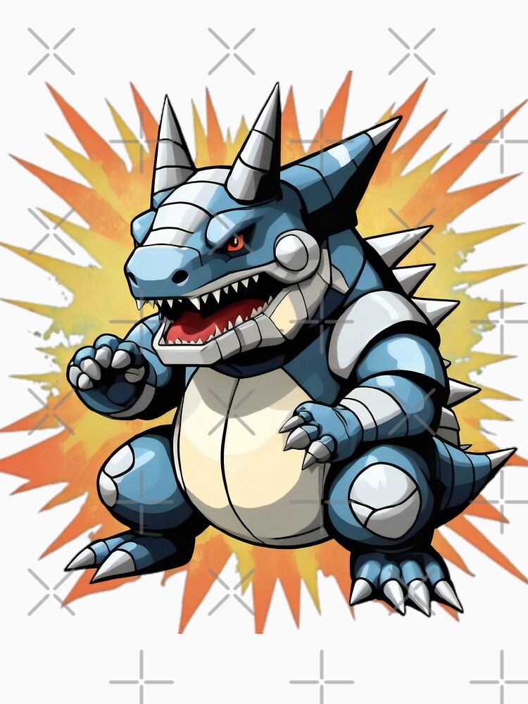 Aggron Retro Pixel Sprite by ImmersiveArt Era