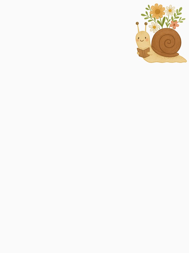Cute Snail Carrying Flowers – Cottagecore Nature Sticker by CEAEM