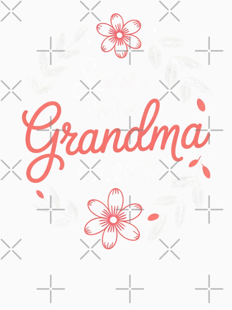 Soon To Be Grandma 2026 Floral Pregnancy Announcement by Gogetgiggles