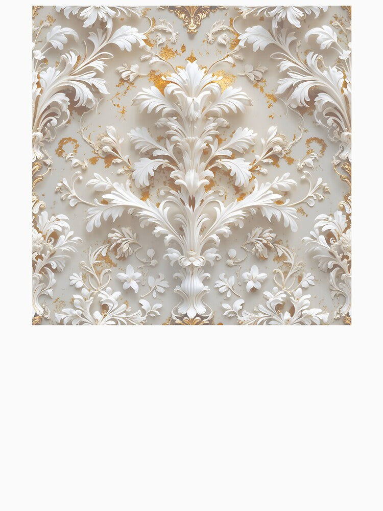 Ornate Ivory and Gold Bas-Relief by The Rabbit Cave