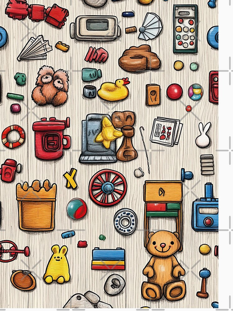 Toys of the Past in Gentle Watercolors by Piotrek0001