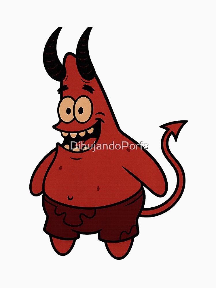 Patrick Star EVIL Funny face by DibujandoPorfa