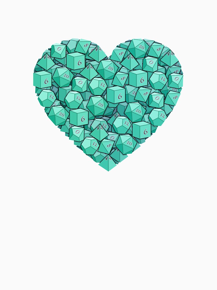 Dice Heart - Cyan by -Solarly-