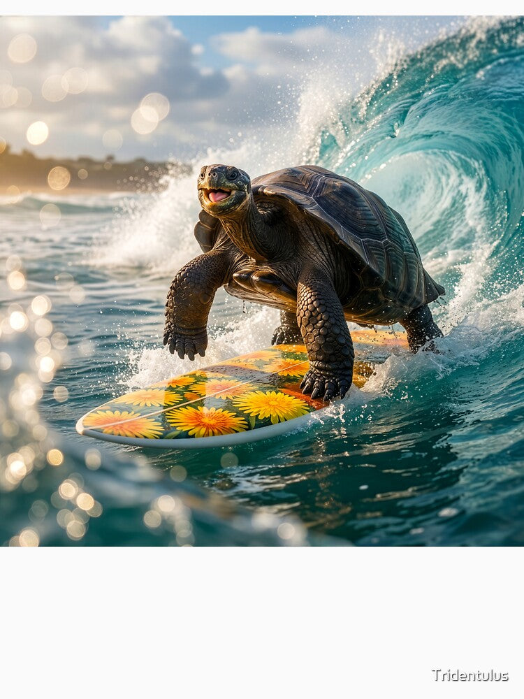 The Stoke Is Strong in This Galapagos Tortoise by Tridentulus