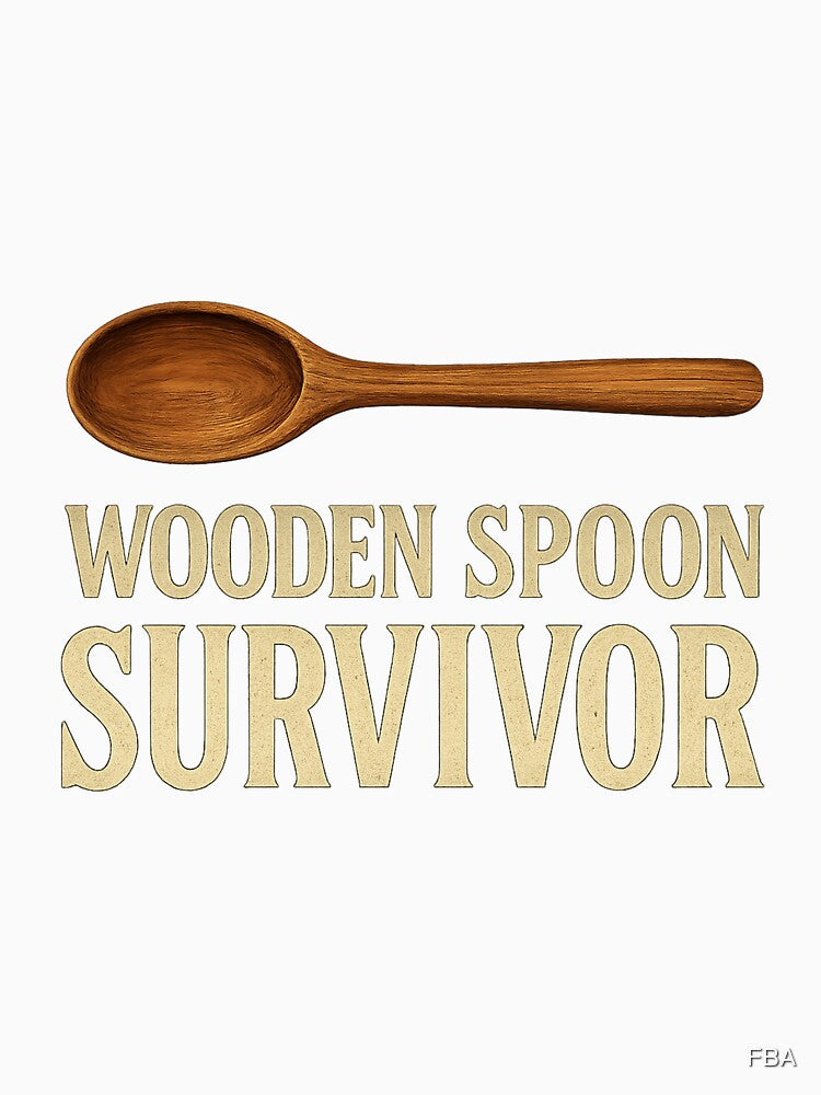 Wooden Spoon Survivor – Vintage Humor Art by FBA