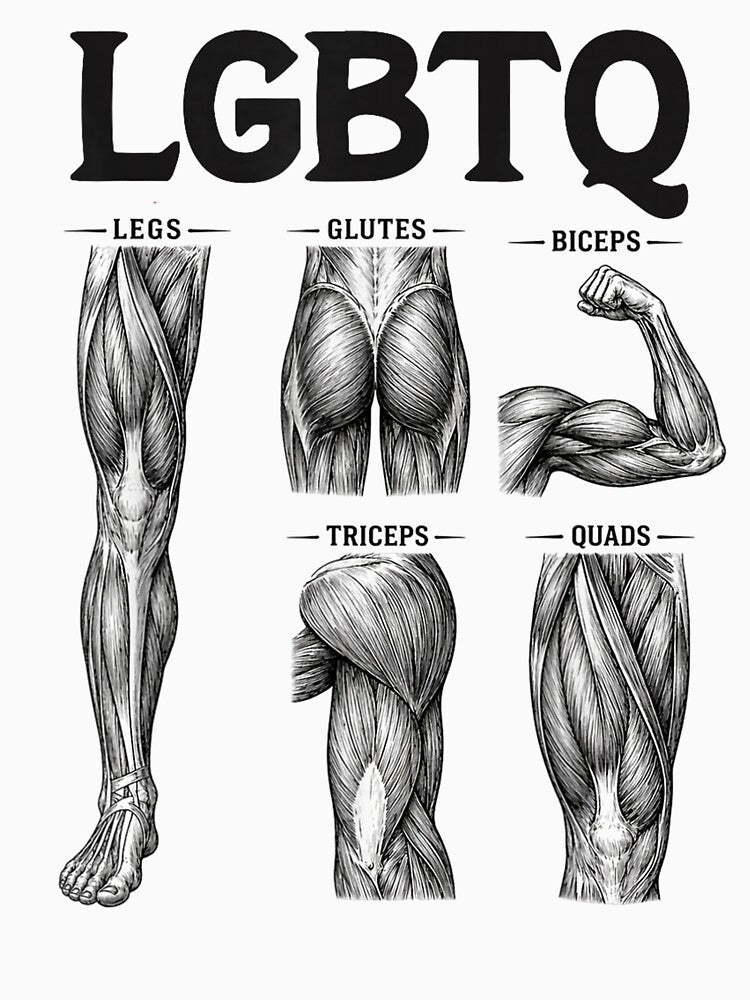 LGBTQ Legs Glutes Biceps Triceps Quads Gym Lover Workout by ZalcArtStore