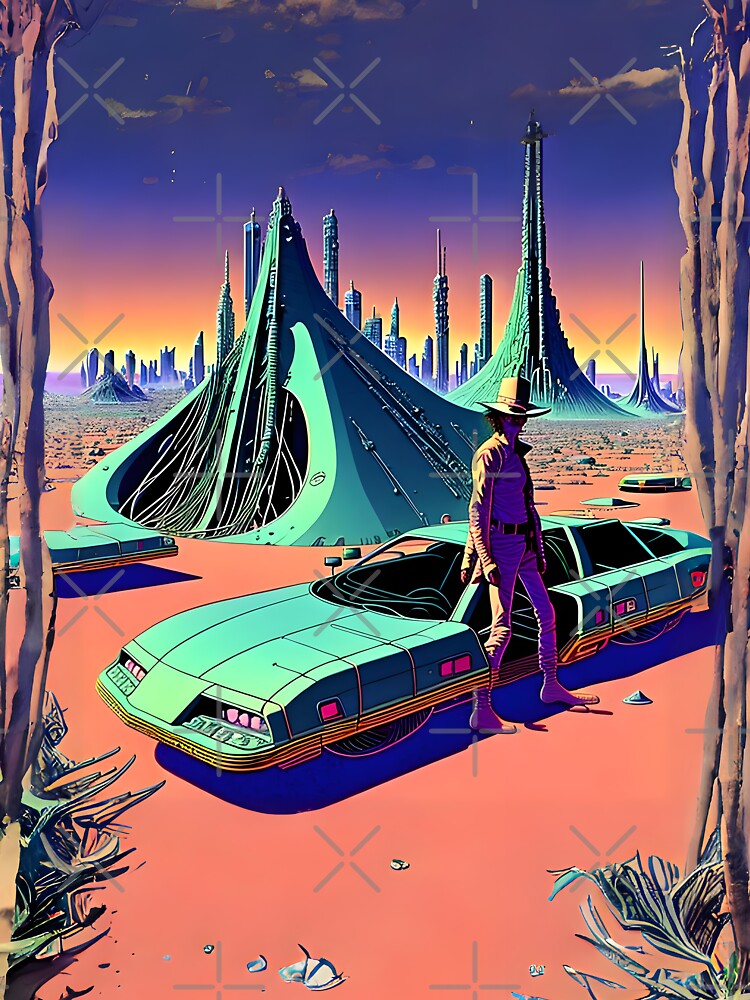 Retro-futuristic cowboy on Mars by ArthurVandelay