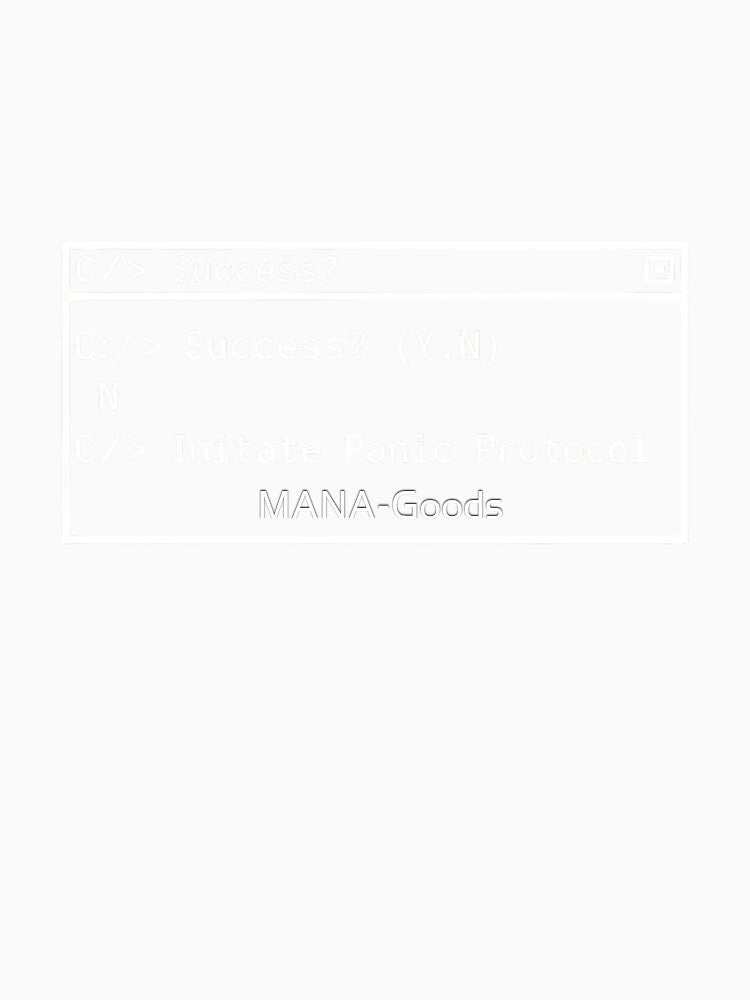 Initiate Panic Protocol Funny Coding Slogan by MANA-Goods