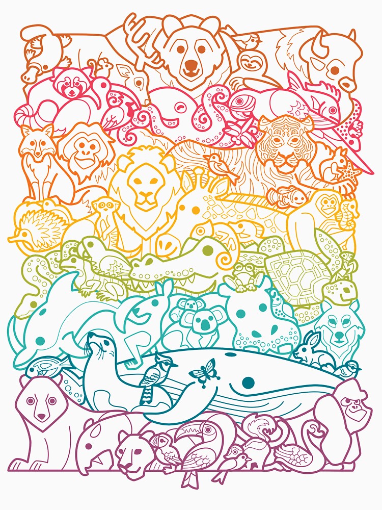 Animal Spectrum : Outline by Wayne Minnis