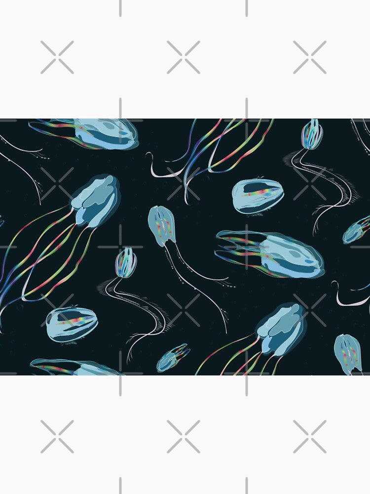 Dance of the Comb Jellies deep ocean by Colour Angel by KV