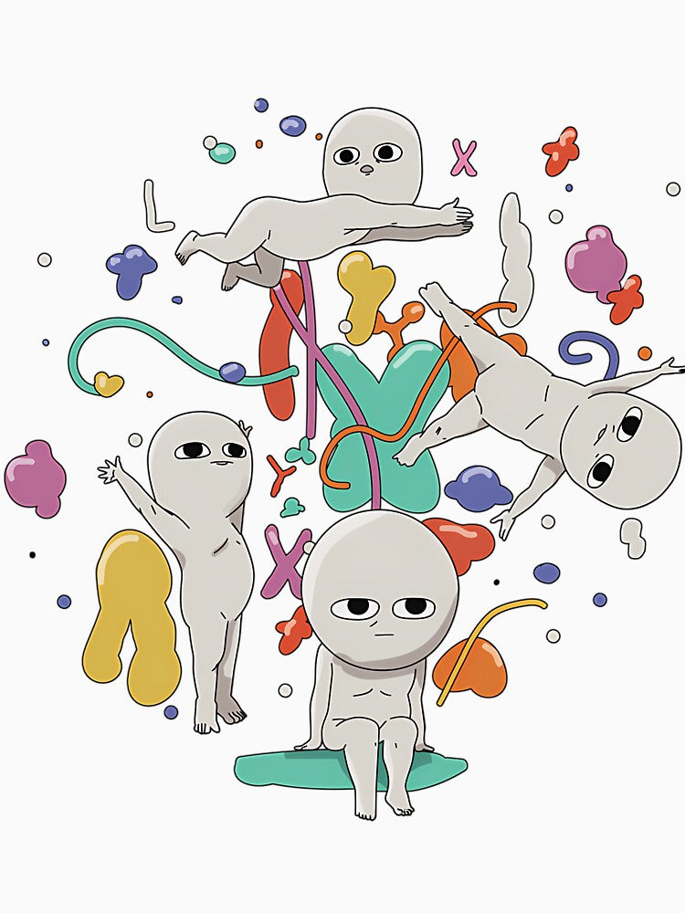 Mushroom Hallucinations Cute Psychedelic Characters by nipunifekniy