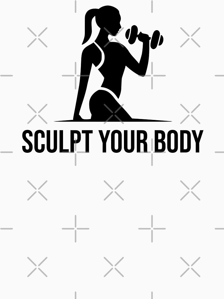 Sculpt your Body - fitness and Gym motivational quote by GraphicDream