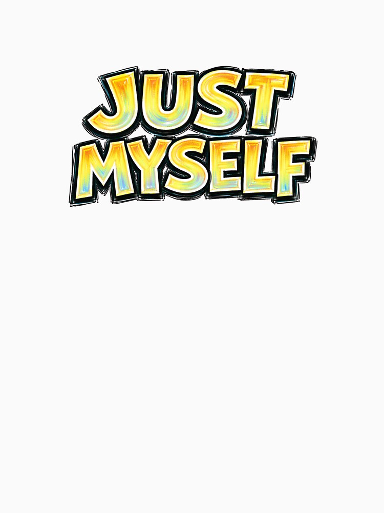Just Myself – hand drawn childlike typography by Mac Sketches