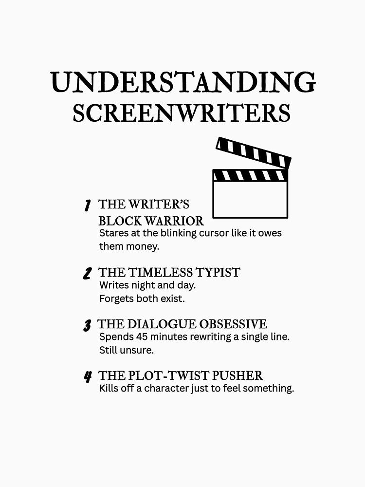 Understanding Screenwriters – Funny Scriptwriting Life Definitions by PsyFlow35