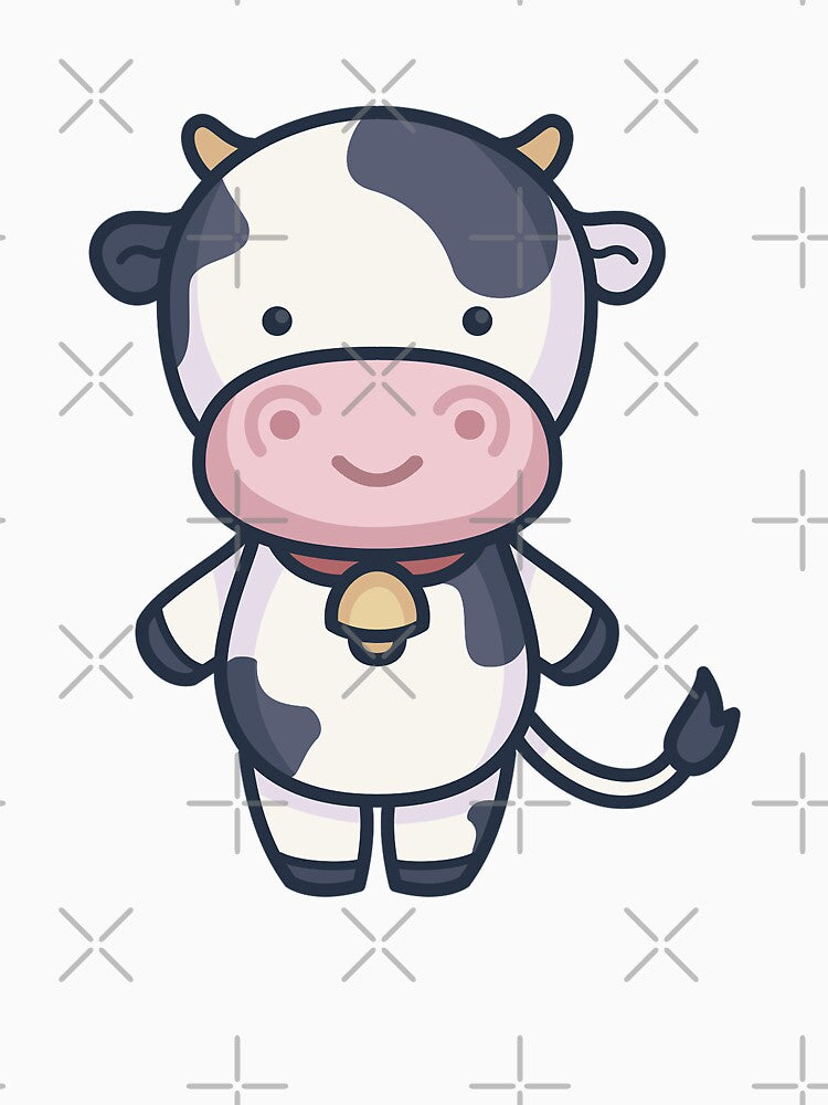 Vacas Kawaii White by Coder-T