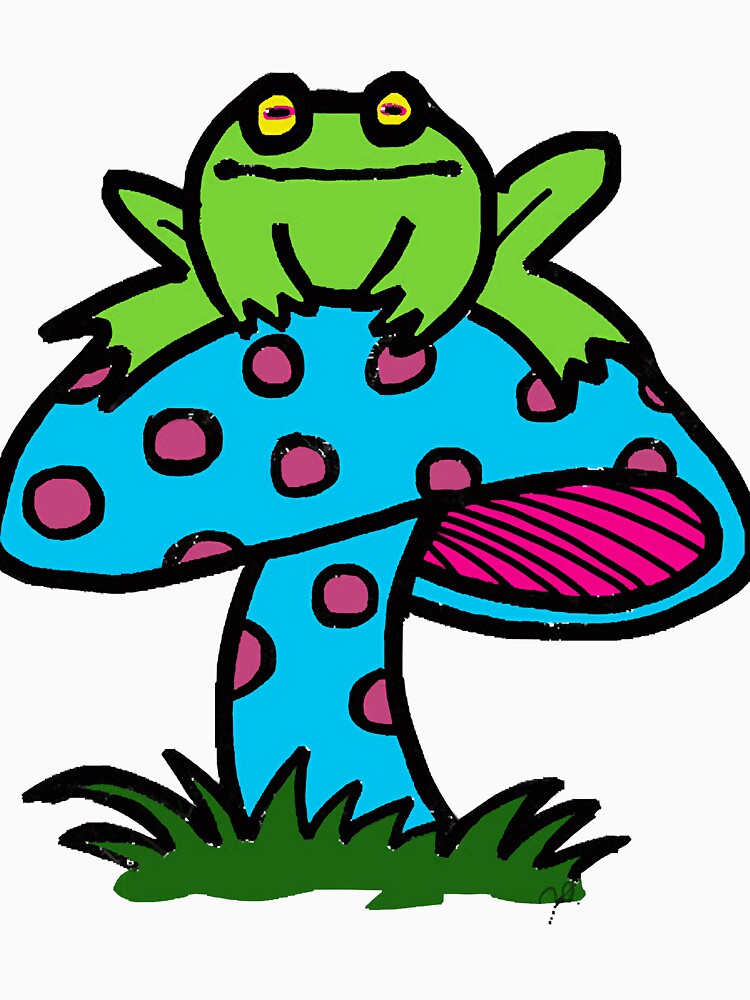 frog on a mushroom by Molleigh1987