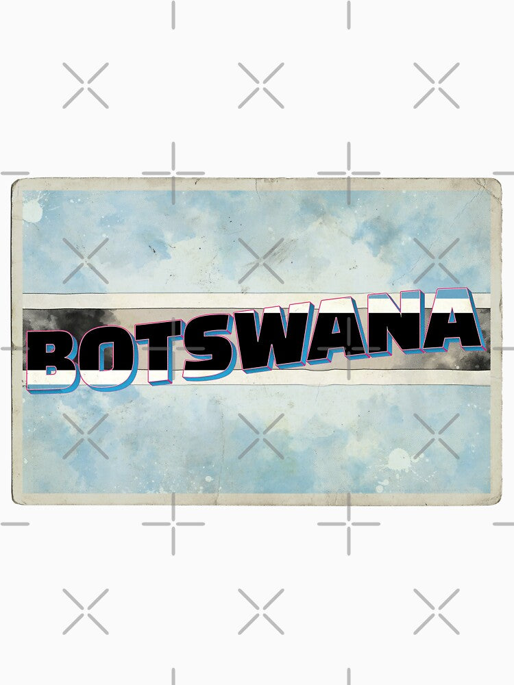 Botswana Vintage style retro souvenir by DeveloperProp0