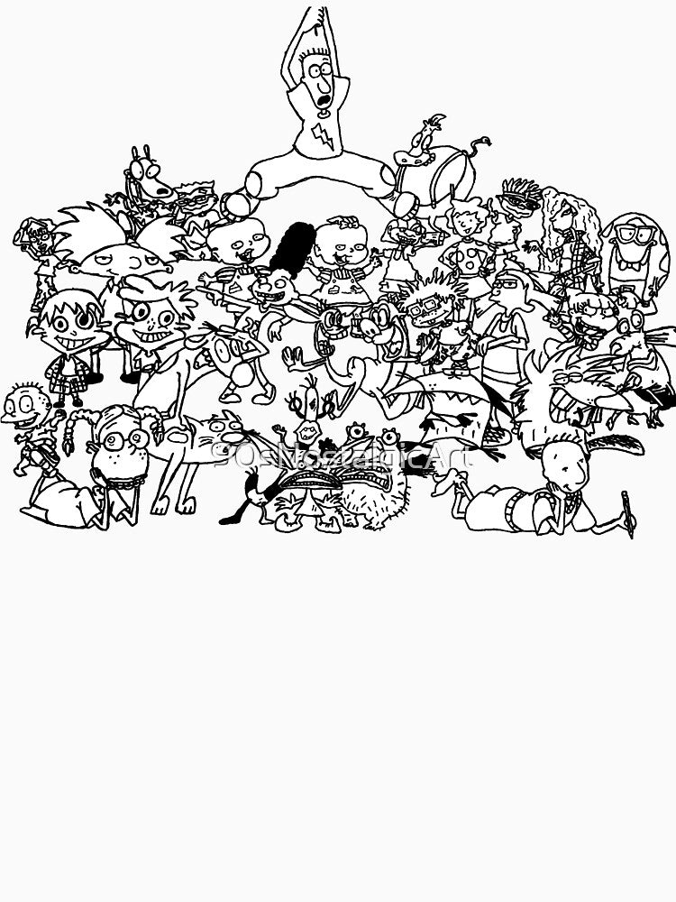Childhood Collage in Black and White by 90sNostalgicArt