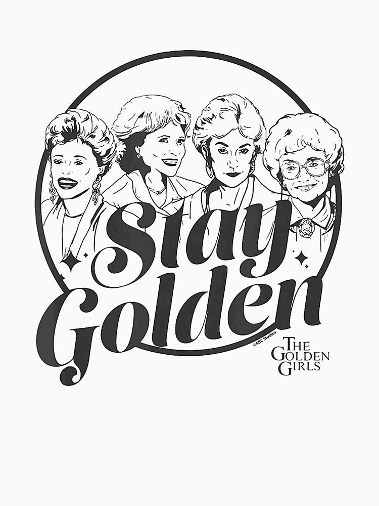The Golden Girls Stay Golden Typography Layout by WolskiFrida