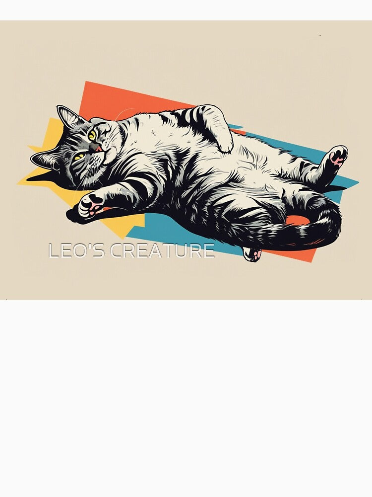 Lazy Cat Mode – Pop Art Relaxation by LEO'S CREATURE　れおずくりーちゃー