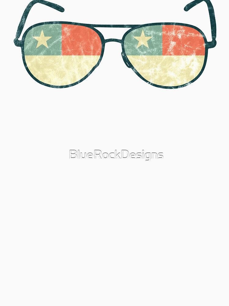 Chile Flag - Vintage Sunglasses Travel Souvenir by BlueRockDesigns
