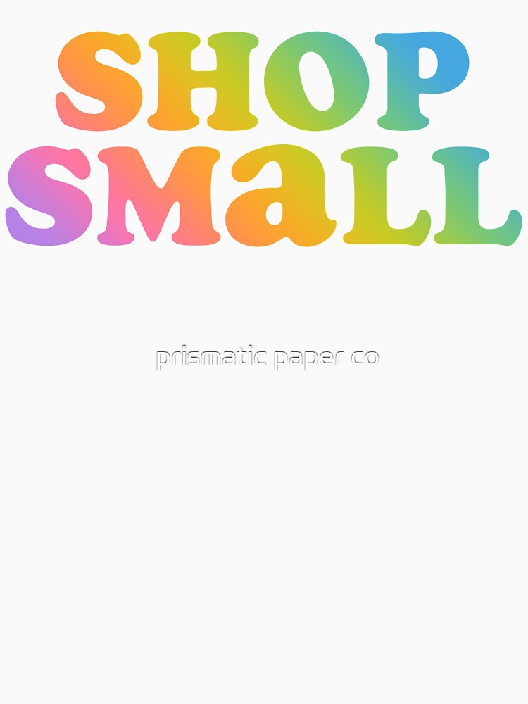 rainbow shop small by prismatic paper co