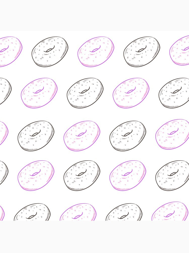 Cute Bagel Pattern Design by shopsimply