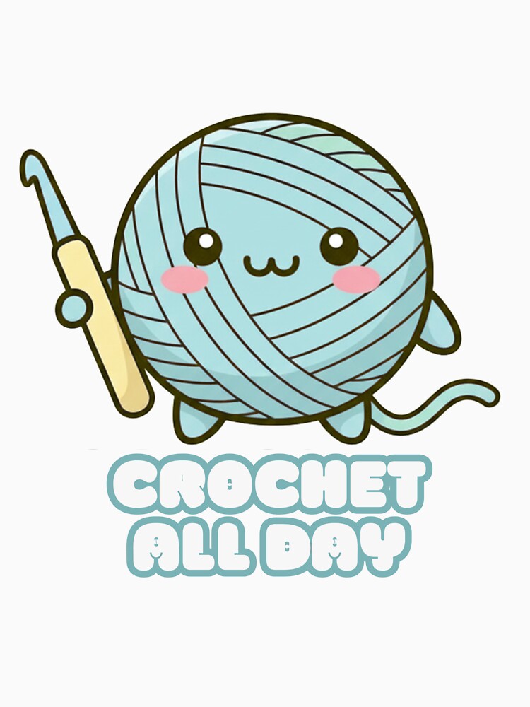 Crochet All Day – Cute Kawaii Crochet Lover Shirt by harinshop ⭐⭐⭐⭐⭐