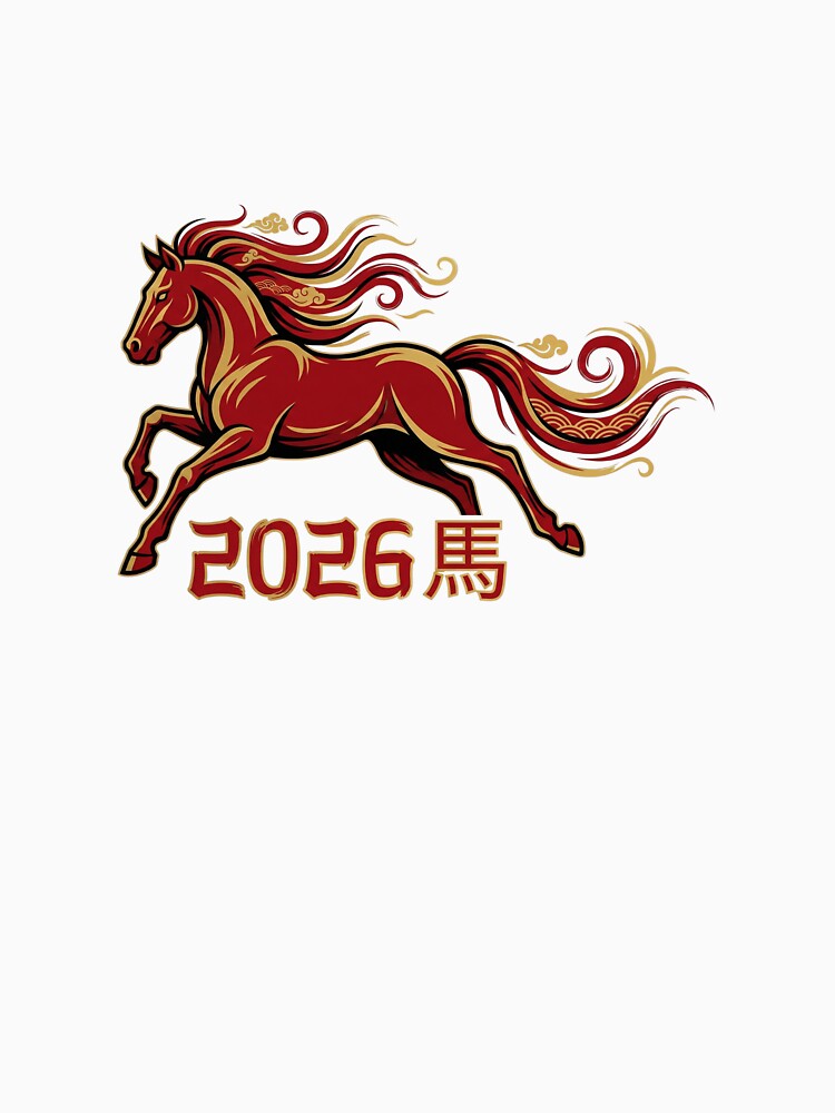Majestic Red 2026 Year of the Horse Chinese Zodiac Gold Edition by xMErCUrY03x