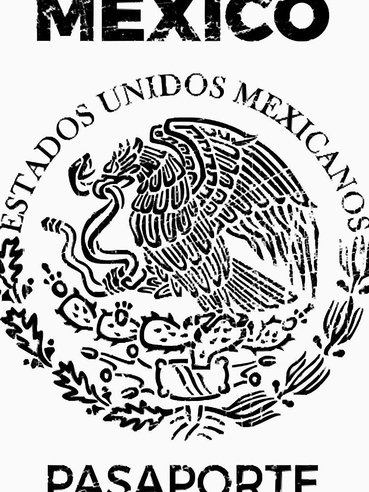 Mexican Passport - Vintage Black by Susankimber