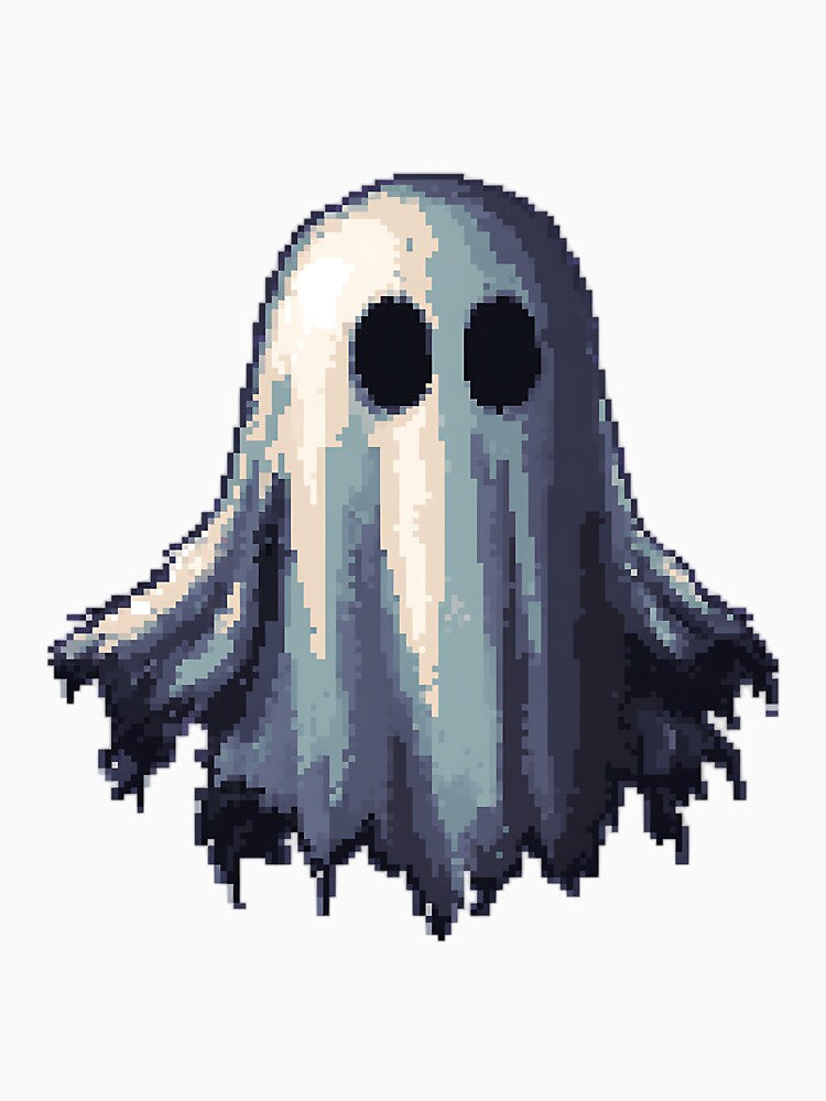 Retro Pixel Art: 8-bit Ghost by bapupa