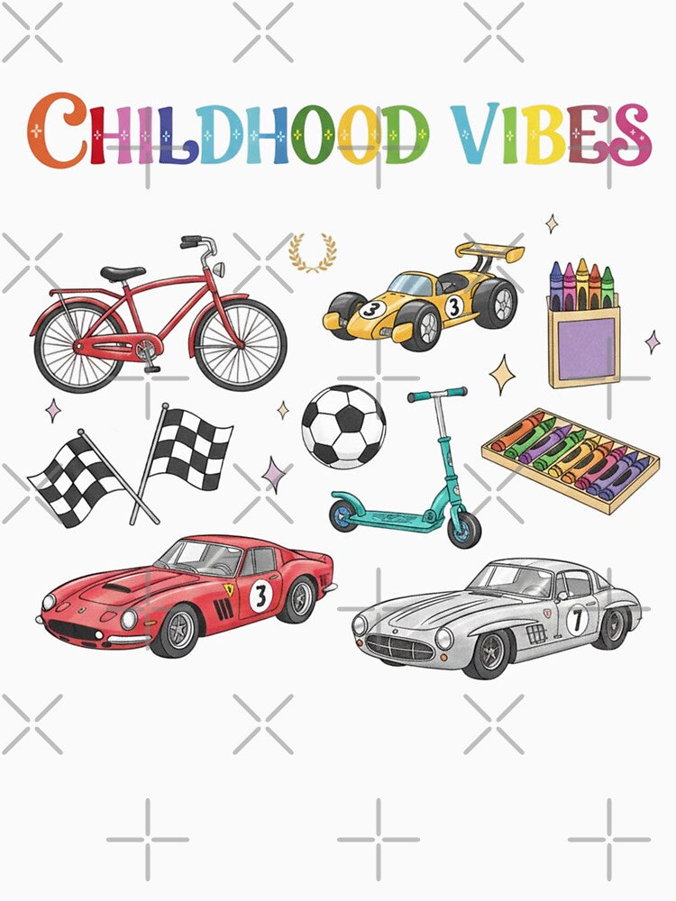 Childhood Vibes: Retro Cars and Vintage Toys by ZuriRetroPrints