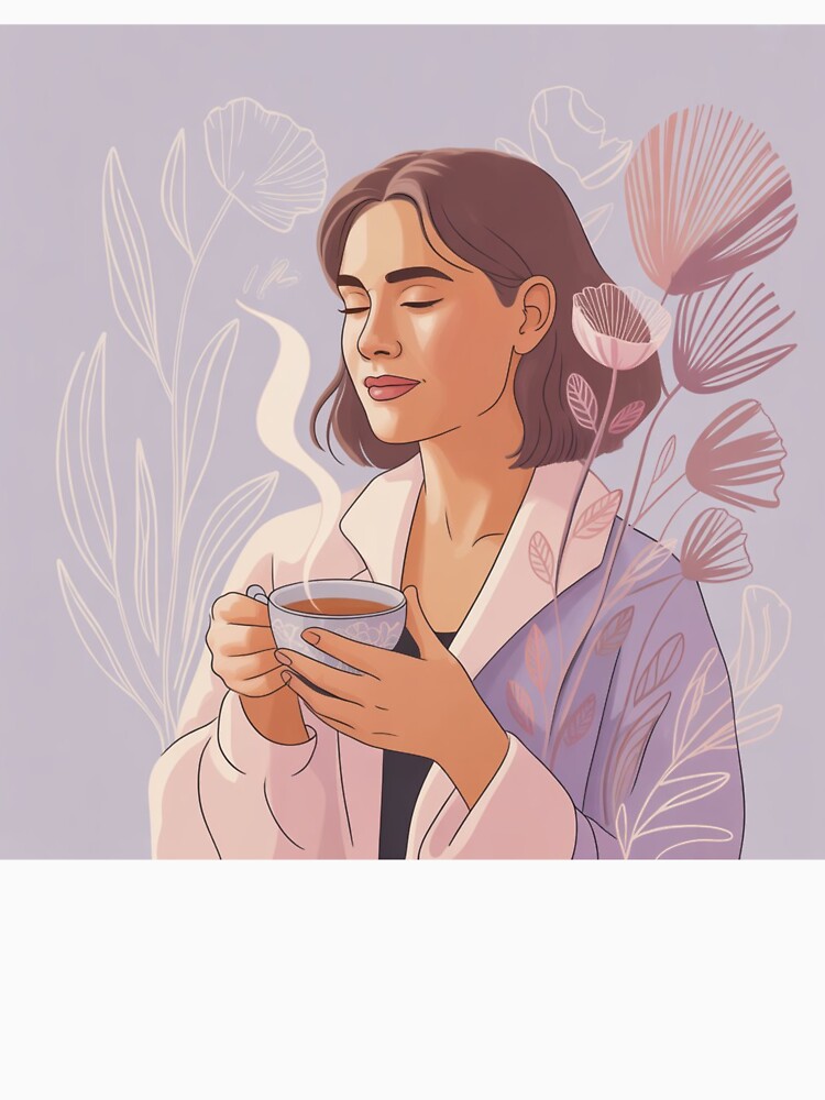 Mostly Zen Woman – Soft Feminine Illustration by MostlyZen