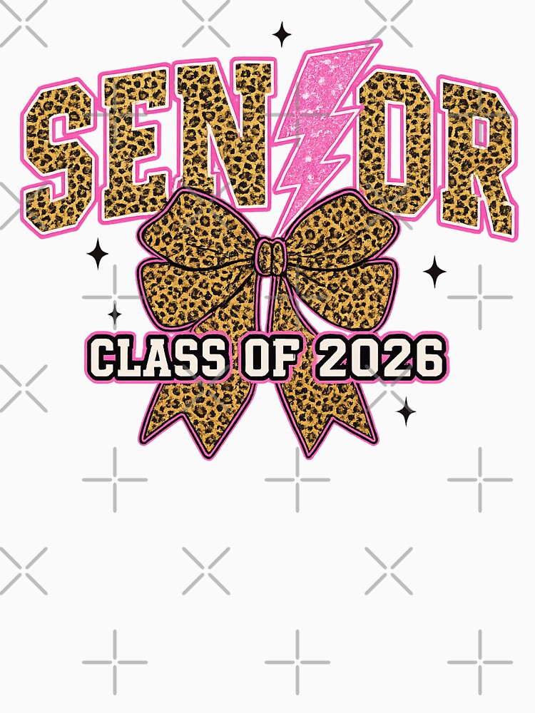 Senior Class of 2026 Leopard Bow by Clinomania Art