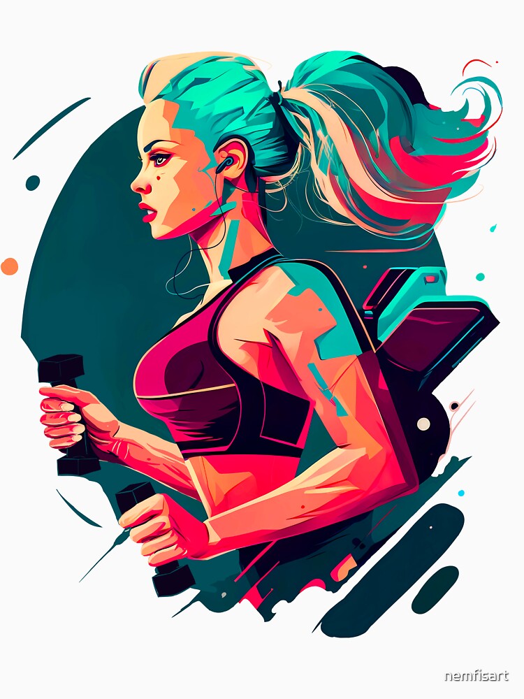 Fitness girl by nemfisart