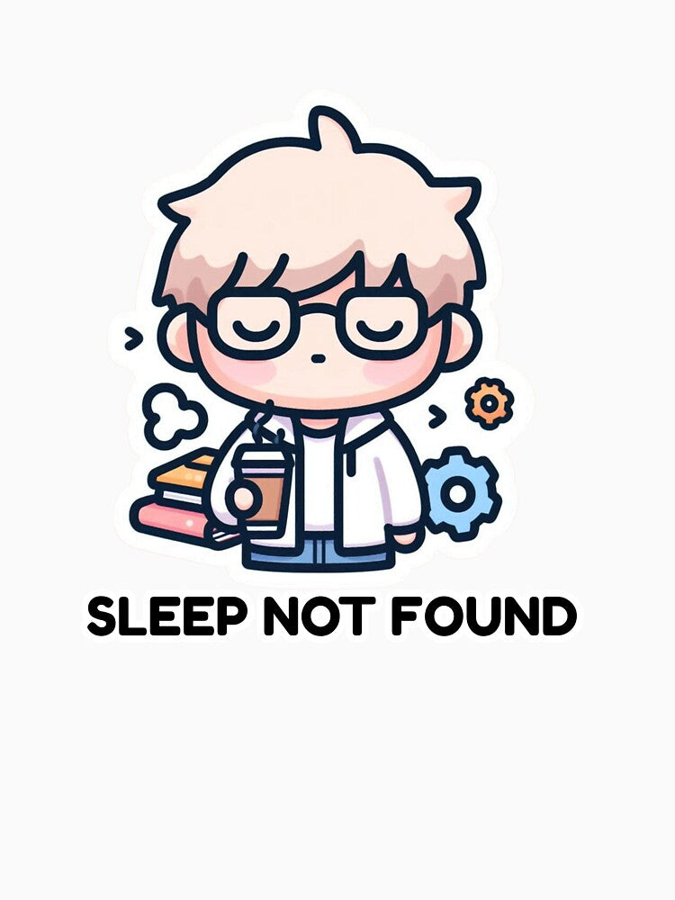 Sleep Not Found – Funny Programmer Sticker for Coders by CtrlSlayStudio