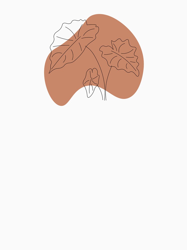 Minimalist Orange Monstera Plant by GoodJobLola