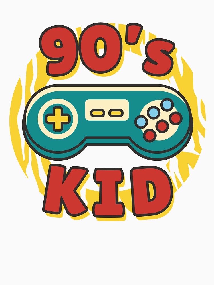 90s Kid Retro Gaming Nostalgia Art by Mido tee art shop