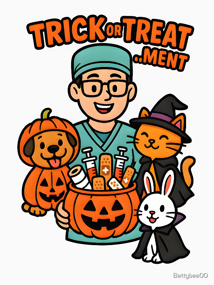 Trick or Treatment – Vet’s Halloween Design by Bettybee00